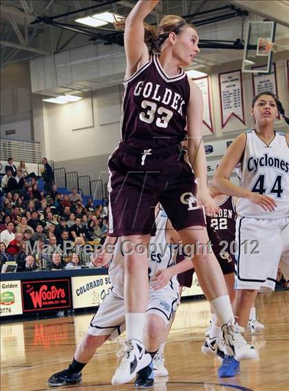 Thumbnail 1 in Golden @ Pueblo West (CHSAA 4A Great 8 Playoffs) photogallery.