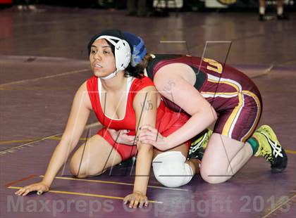 Thumbnail 3 in CIF State Girls Wrestling Championships (Semifinals) photogallery.