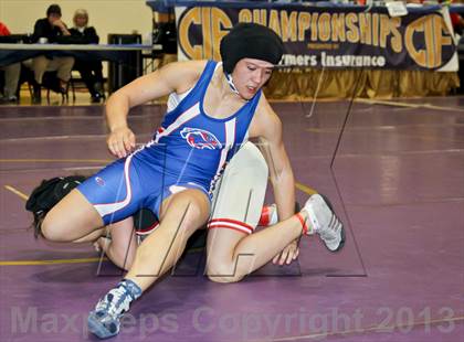 Thumbnail 2 in CIF State Girls Wrestling Championships (Semifinals) photogallery.