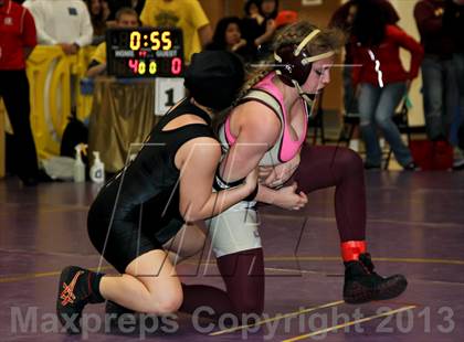 Thumbnail 2 in CIF State Girls Wrestling Championships (Semifinals) photogallery.