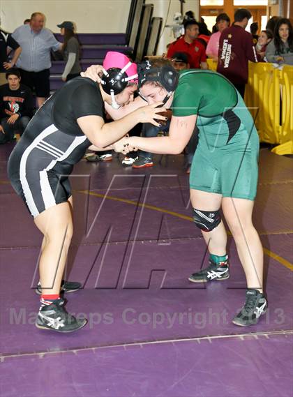 Thumbnail 2 in CIF State Girls Wrestling Championships (Semifinals) photogallery.