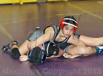 Thumbnail 2 in CIF State Girls Wrestling Championships (Semifinals) photogallery.