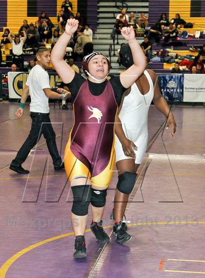 Thumbnail 2 in CIF State Girls Wrestling Championships (Semifinals) photogallery.