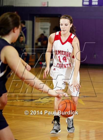 Thumbnail 2 in Cameron County vs Cowenesque Valley (Coudersport Holiday Tournament) photogallery.