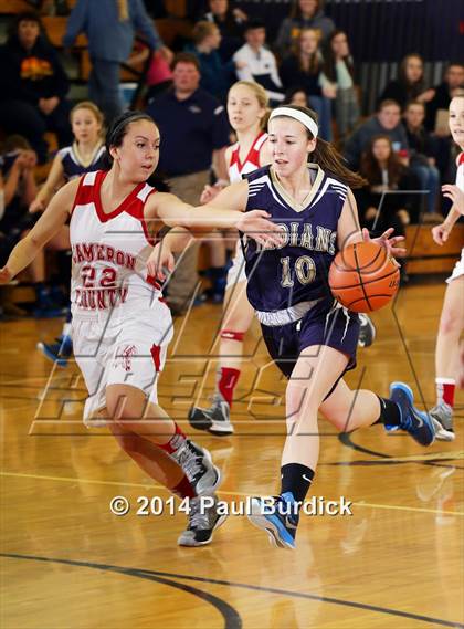 Thumbnail 1 in Cameron County vs Cowenesque Valley (Coudersport Holiday Tournament) photogallery.