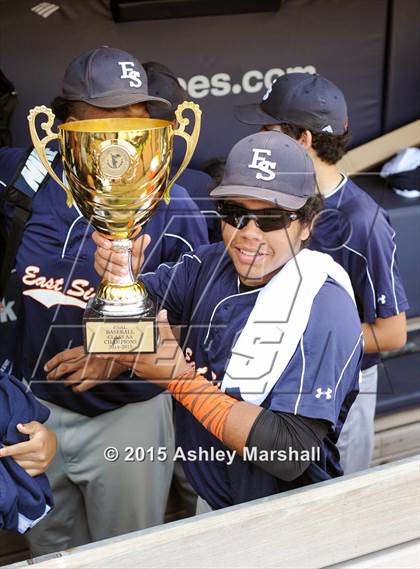 Thumbnail 2 in East Side Community vs American Studies (PSAL AA Final) photogallery.