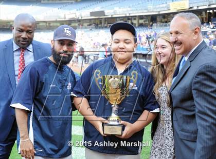 Thumbnail 1 in East Side Community vs American Studies (PSAL AA Final) photogallery.