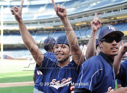 Thumbnail 2 in East Side Community vs American Studies (PSAL AA Final) photogallery.