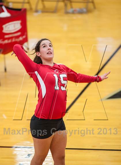 Thumbnail 2 in Coventry vs Darien (2013 Volleyhall Classic) photogallery.