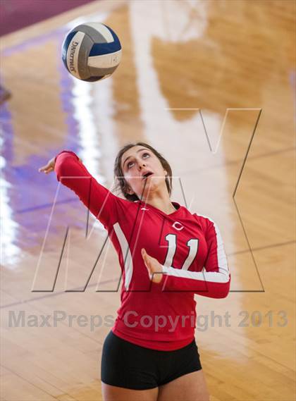 Thumbnail 3 in Coventry vs Darien (2013 Volleyhall Classic) photogallery.