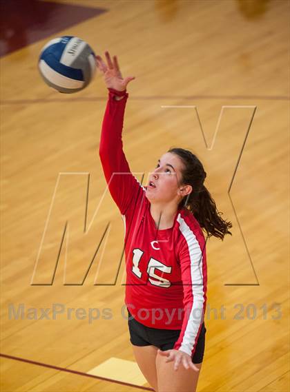 Thumbnail 2 in Coventry vs Darien (2013 Volleyhall Classic) photogallery.