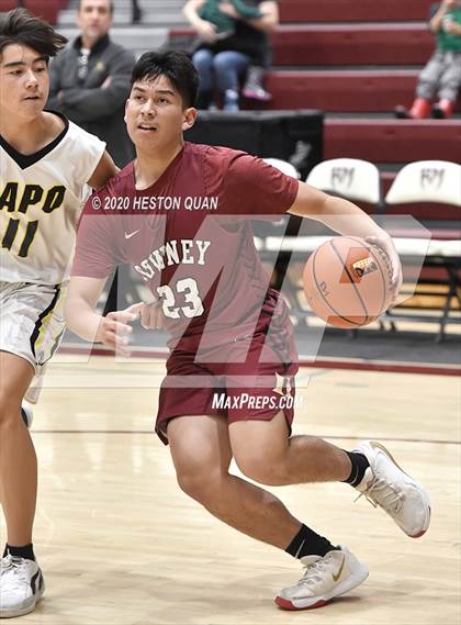 Thumbnail 2 in Capistrano Valley vs. Downey (Rancho Mirage Holiday Invitational) photogallery.