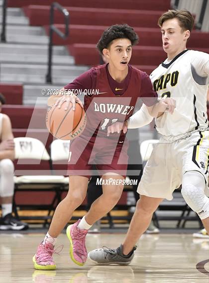Thumbnail 2 in Capistrano Valley vs. Downey (Rancho Mirage Holiday Invitational) photogallery.