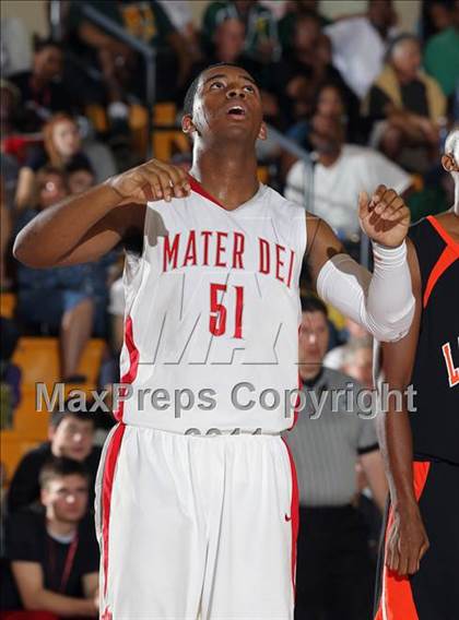Thumbnail 1 in Mater Dei vs Lake Wales (City of Palms Classic) photogallery.