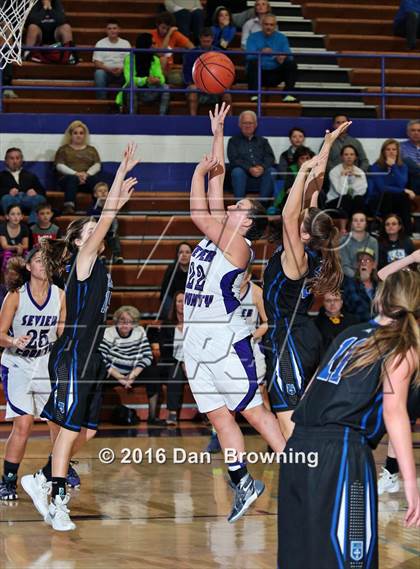 Thumbnail 2 in Sevier County vs Christian Academy of Knoxville (Winterfest Shootout) photogallery.