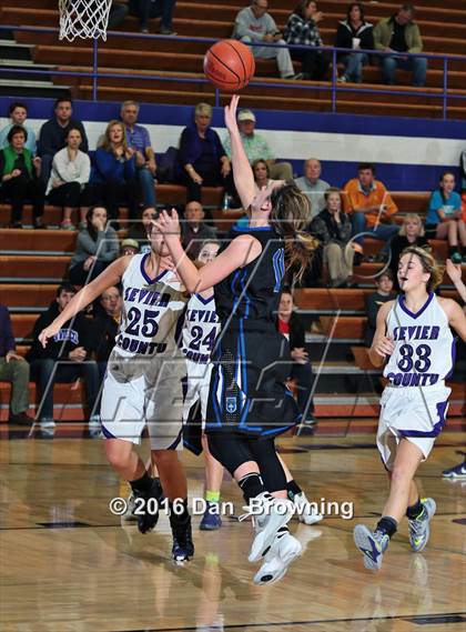 Thumbnail 3 in Sevier County vs Christian Academy of Knoxville (Winterfest Shootout) photogallery.