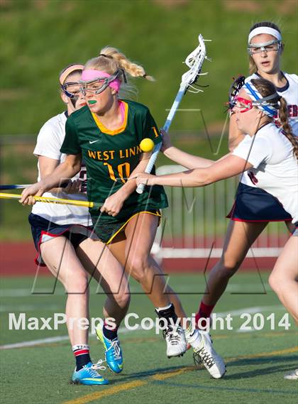 Thumbnail 3 in Lake Oswego vs. West Linn (Oregon Girls Lacrosse Association Final) photogallery.