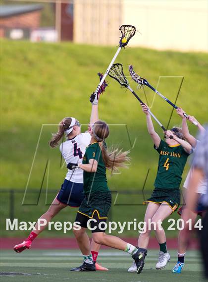 Thumbnail 1 in Lake Oswego vs. West Linn (Oregon Girls Lacrosse Association Final) photogallery.