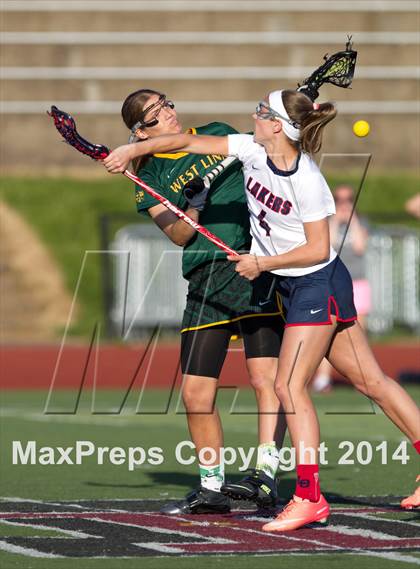 Thumbnail 3 in Lake Oswego vs. West Linn (Oregon Girls Lacrosse Association Final) photogallery.