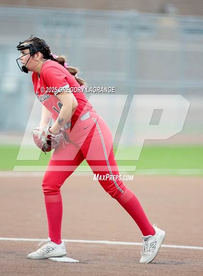 Thumbnail 1 in Marcus vs Guyer (UIL 6A Softball Regional Finals Division II) Game 2 photogallery.