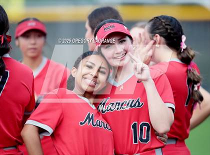 Thumbnail 2 in Marcus vs Guyer (UIL 6A Softball Regional Finals Division II) Game 2 photogallery.
