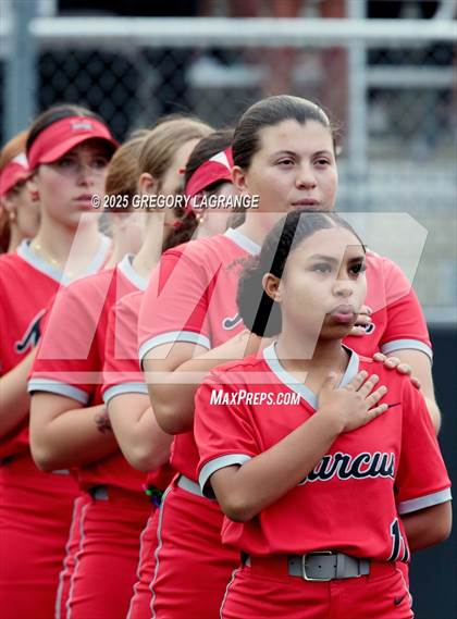 Thumbnail 3 in Marcus vs Guyer (UIL 6A Softball Regional Finals Division II) Game 2 photogallery.