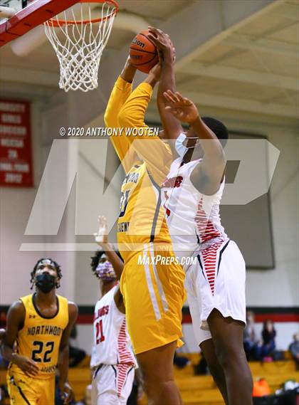 Thumbnail 1 in Berean Baptist Academy vs. Northwood Temple Academy (The BIG H.I.T. Holiday Invitational) photogallery.