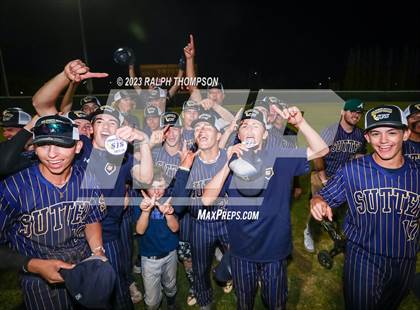 Thumbnail 2 in Sutter vs. Bradshaw Christian (CIF-SJS D5 Final) photogallery.
