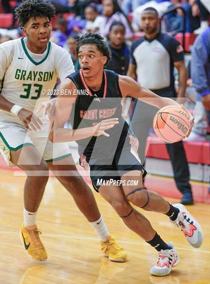 Thumbnail 1 in Sandy Creek vs Grayson (Hard in the Paint) photogallery.