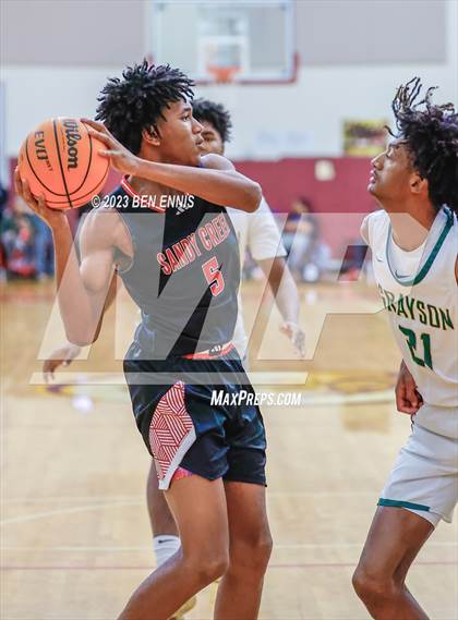 Thumbnail 2 in Sandy Creek vs Grayson (Hard in the Paint) photogallery.