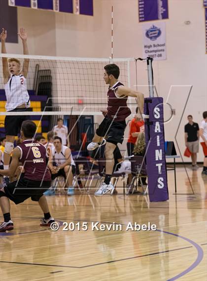 Thumbnail 2 in Ironwood vs Mountain Pointe (Notre Dame Prep Invitational) photogallery.