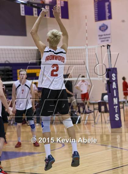 Thumbnail 3 in Ironwood vs Mountain Pointe (Notre Dame Prep Invitational) photogallery.