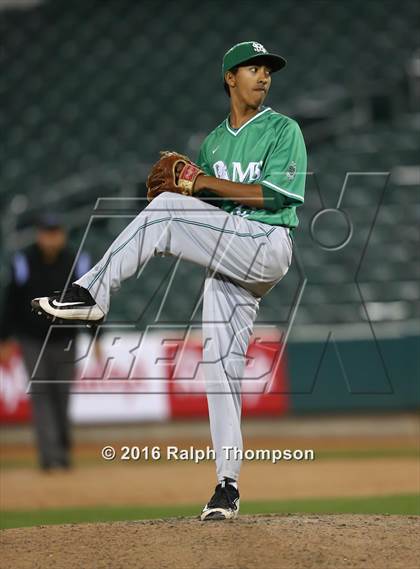 Thumbnail 2 in St. Mary's vs. Elk Grove (@ Raley Field) photogallery.