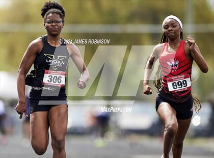 Thumbnail 2 in Lewis James Invitational (100 Meter Final) photogallery.