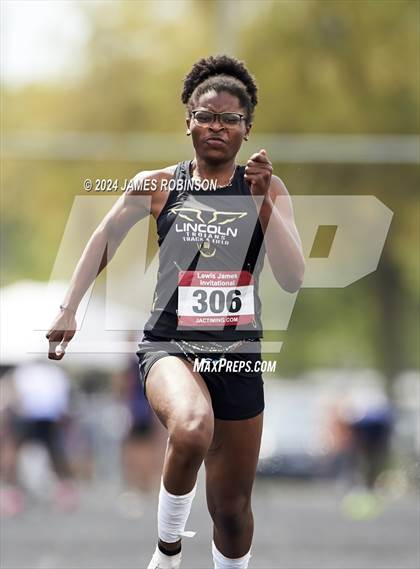 Thumbnail 1 in Lewis James Invitational (100 Meter Final) photogallery.