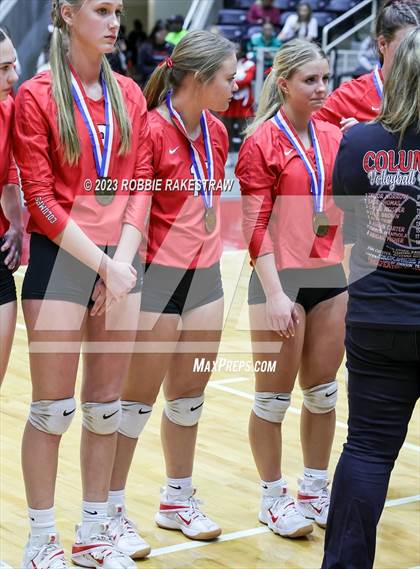 Thumbnail 3 in Columbus vs. Gunter (UIL 3A Volleyball Semifinal Medal Ceremony) photogallery.