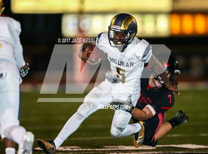 Thumbnail 2 in Grace Brethren vs. Millikan (CIFSS Div 8 Quarterfinal) photogallery.