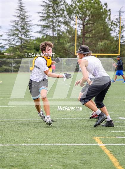 Thumbnail 1 in St. Helena vs Novato (D1 Bound Academy 7 on 7 Tournament) photogallery.