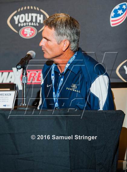 Thumbnail 2 in USA Football/MaxPreps Media Day @ SF 49ers facility photogallery.