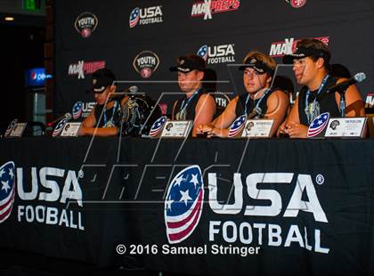 Thumbnail 2 in USA Football/MaxPreps Media Day @ SF 49ers facility photogallery.