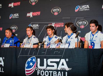 Thumbnail 3 in USA Football/MaxPreps Media Day @ SF 49ers facility photogallery.