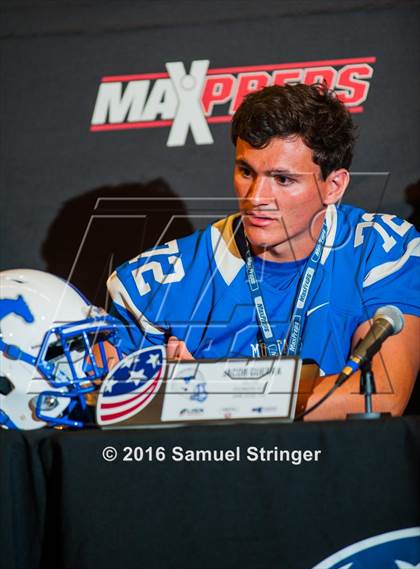Thumbnail 3 in USA Football/MaxPreps Media Day @ SF 49ers facility photogallery.