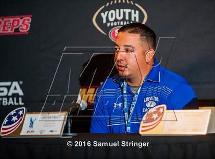 Thumbnail 1 in USA Football/MaxPreps Media Day @ SF 49ers facility photogallery.