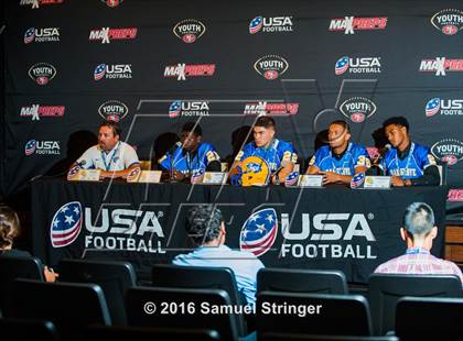 Thumbnail 3 in USA Football/MaxPreps Media Day @ SF 49ers facility photogallery.