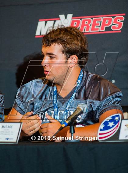 Thumbnail 2 in USA Football/MaxPreps Media Day @ SF 49ers facility photogallery.