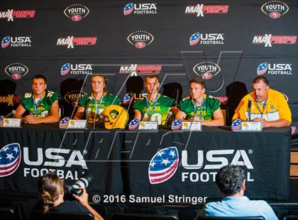 Thumbnail 1 in USA Football/MaxPreps Media Day @ SF 49ers facility photogallery.