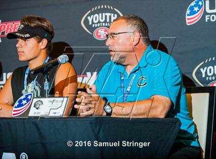 Thumbnail 1 in USA Football/MaxPreps Media Day @ SF 49ers facility photogallery.