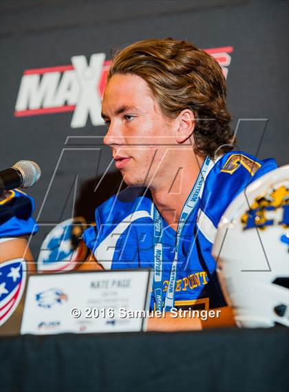 Thumbnail 2 in USA Football/MaxPreps Media Day @ SF 49ers facility photogallery.