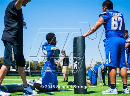 Thumbnail 1 in USA Football/MaxPreps Media Day @ SF 49ers facility photogallery.