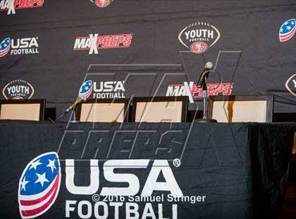 Thumbnail 3 in USA Football/MaxPreps Media Day @ SF 49ers facility photogallery.
